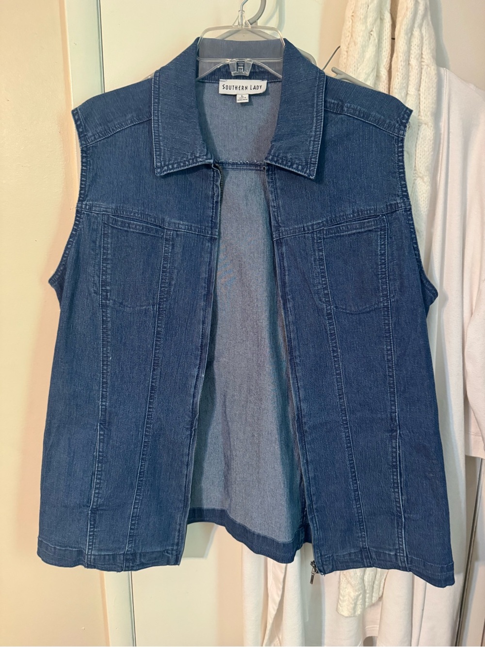 Southern Lady Indigo Denim Vest